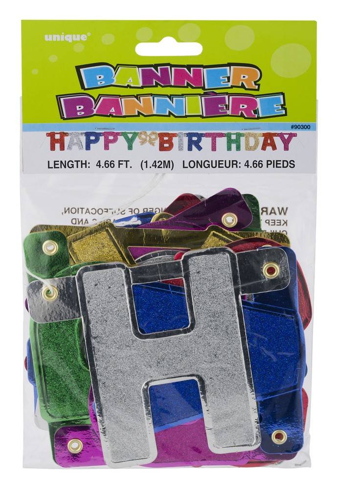 Unique Happy Birthday Banner (1 set)