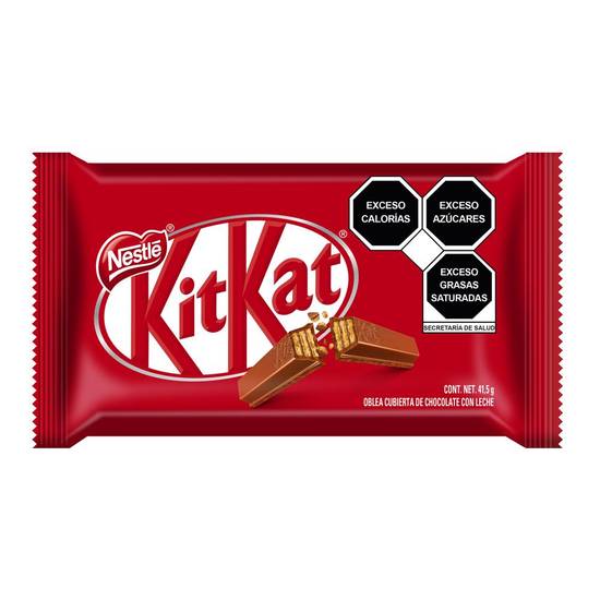 Kit kat oblea cubierta de chocolate con leche