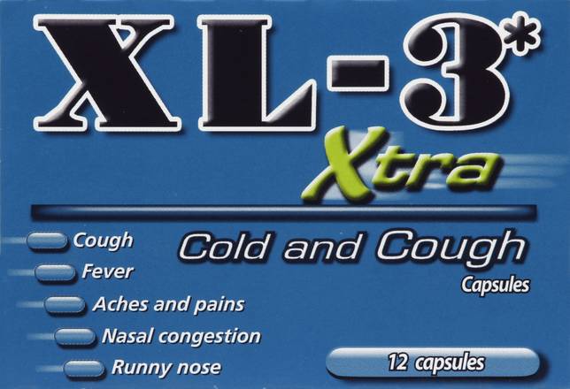 Xl-3 Xtra Cold and Cough Relief (12 ct)