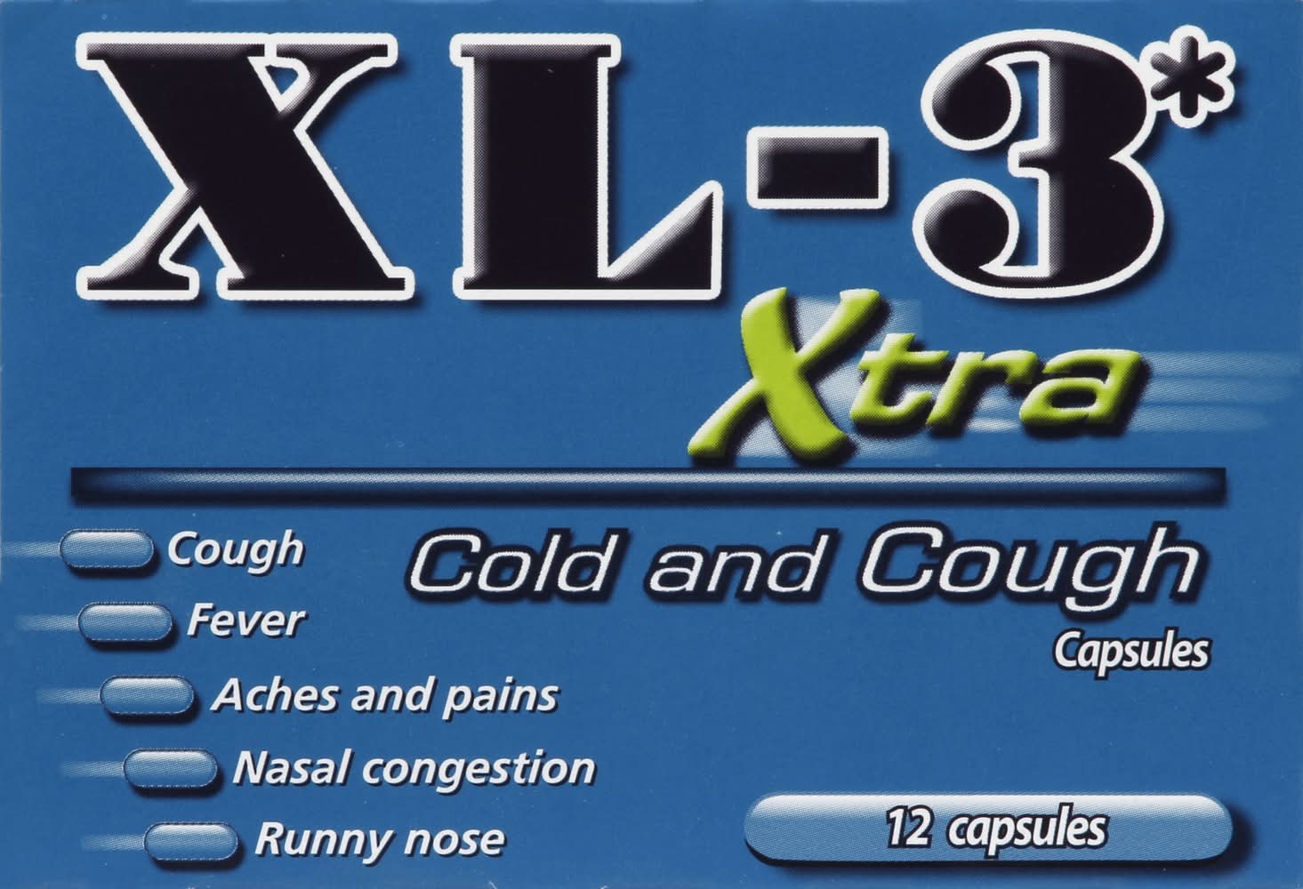 XL-3 Xtra Cold & Cough Relief Capsules (12 ct)