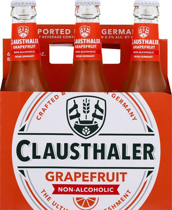 Clausthaler Grapefruit Non-Alcoholic Drink (6 ct, 11.66 oz)