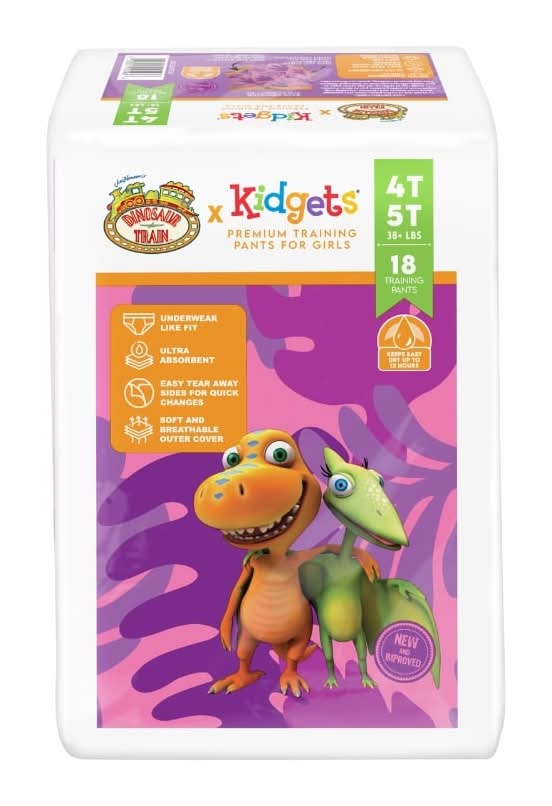 Kidgets Premium Training Pants For Girls, 4T-5T (18 ct)