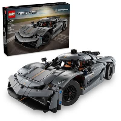 LEGO Technic Koenigsegg Jesko Hyper Car Ages 10+, Gray (801 ct)