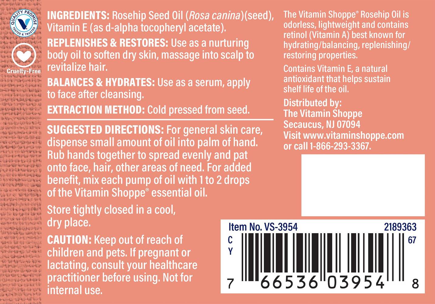 Rosehip Skin Care Oil - Natural, Replenishes, & Restores (1.7 Fl. Oz.)