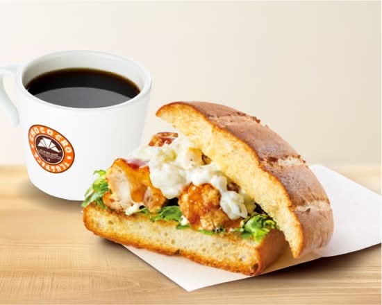 サンマルクホットサンド　からあげ南蛮タルタルソースセット