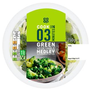 Co-op Green Vegetable Medley with Seasoned Butter 250g