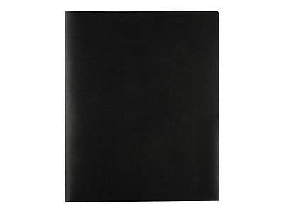 Staples Poly 2-pocket Presentation Folder (black)