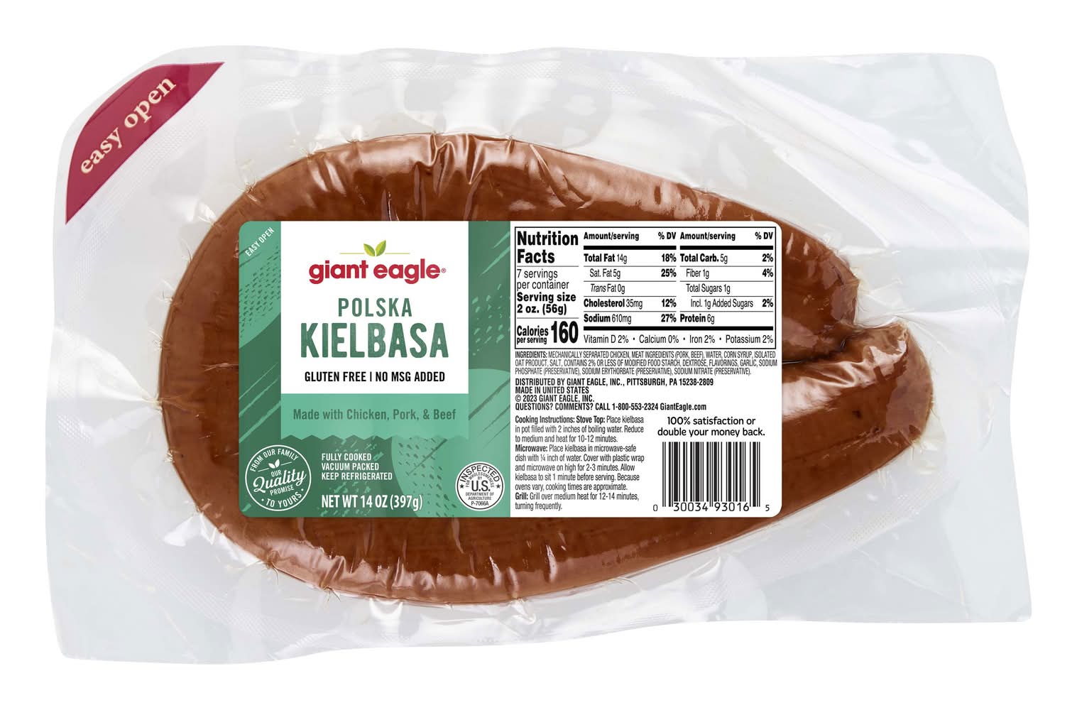 Giant Eagle Polska Kielbasa Sausage (14 oz)