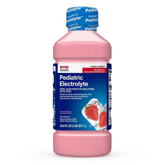 CVS Health Pediatric Electrolyte Solution, Strawberry, 1 L