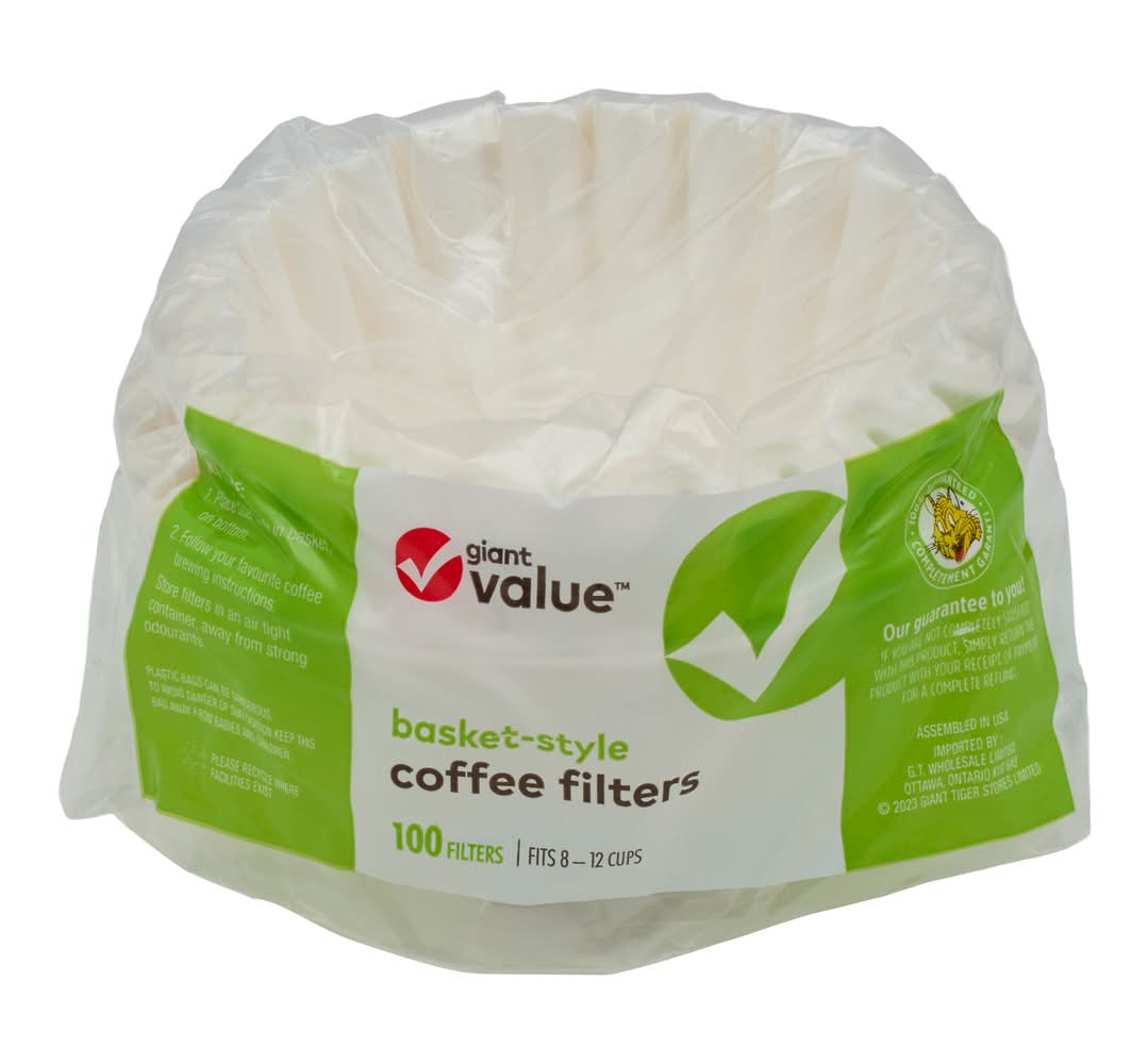 Giant Value Basket Coffee Filters - 100pk.