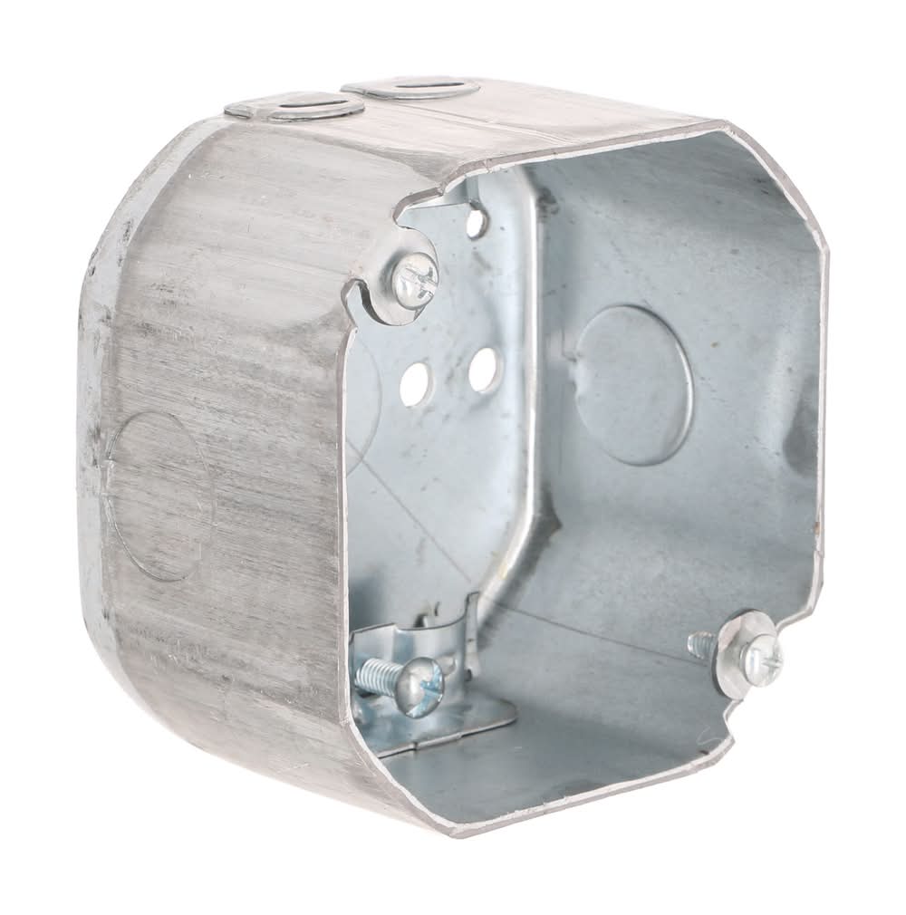 Hubbell RACO Galvanized Steel New Work/Old Work Octagonal Electrical Box