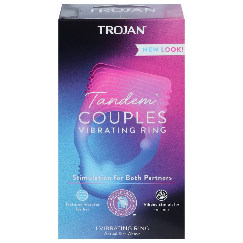 Trojan Tandem Couples Vibrating Ring (1 ct)