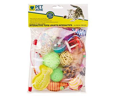Pet Zone Bunch O' Rollers Interactive Cat Toys (15 ct)