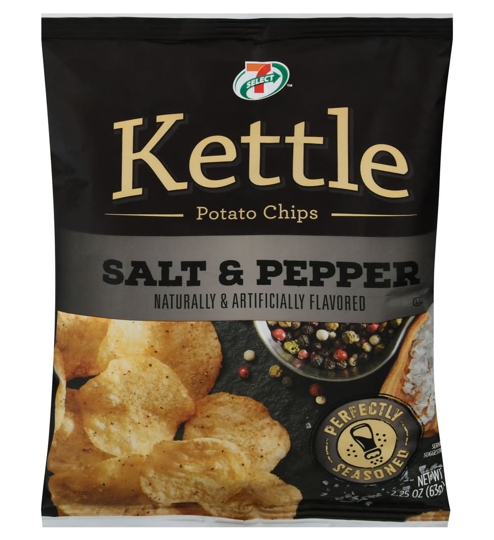 7-Select Kettle Potato Chips, Salt-Pepper (2.25 oz)