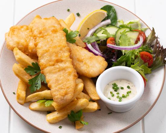 Beer Battered Whiting Fish & Chips