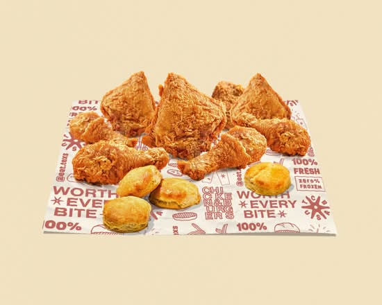 8 PC Chicken w/ 4 Biscuits