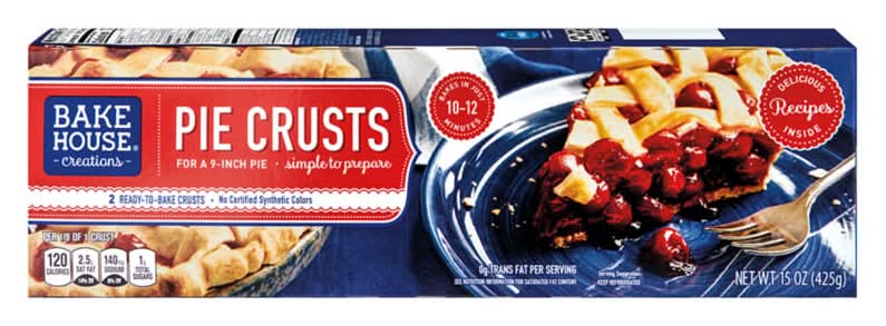 Bake House Creations Pie Crusts, 9 in (15 oz, 2 ct)