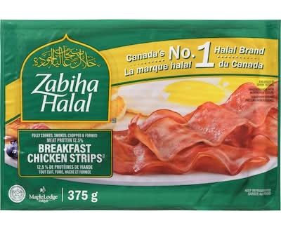 Zabiha halal lanières de poulet pour le petit déjeuner - breakfast chicken strips