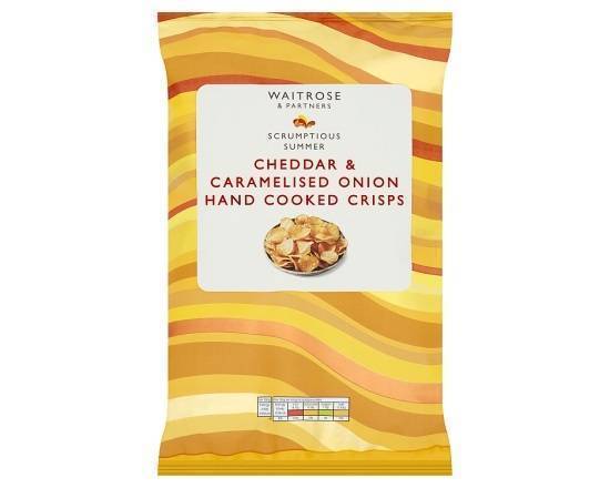 Waitrose Cheddar & Caramelised Onion Crisps 150g