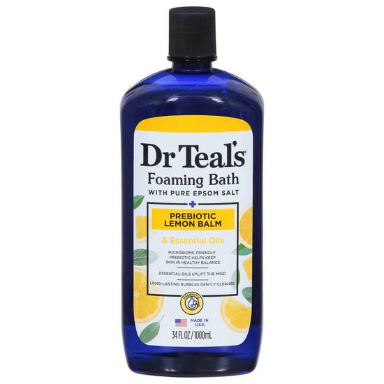 Dr Teal's Prebiotic Lemon Balm Foaming Bath With Pure Epsom Salt