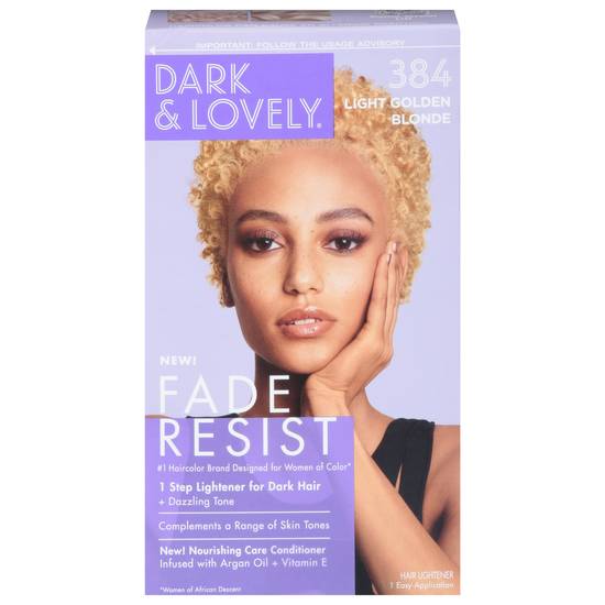 Dark and Lovely 384 Golden Blonde Fade Resist Hair Lightener