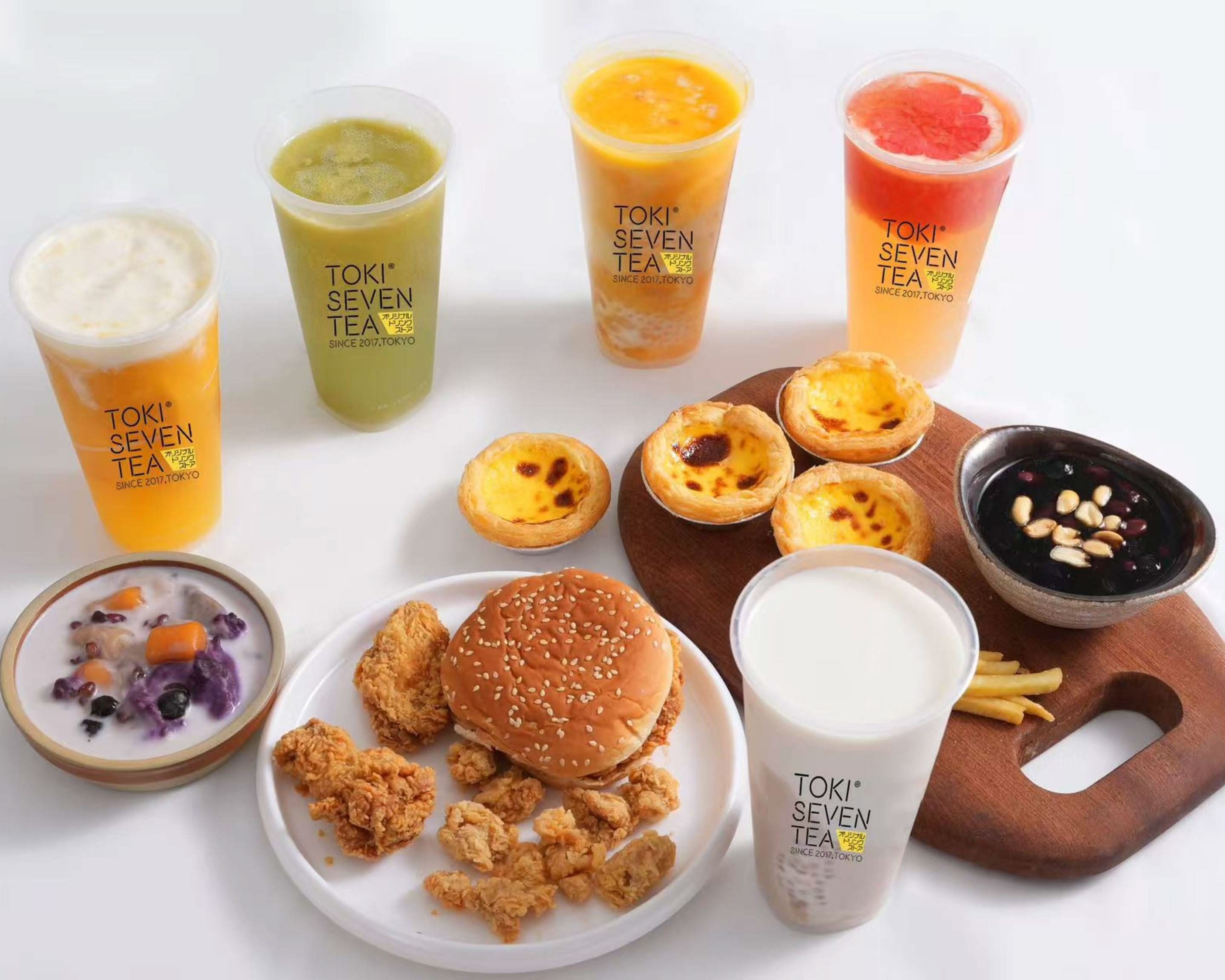 台湾軽食&タピ才力】TOKI SEVEN TEA&台湾鶏排ジーパイ、自家製