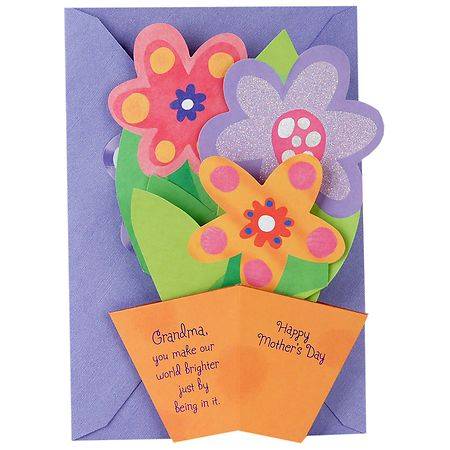 Hallmark 3D Pop-Up Mother's Day Card for Grandma(You Brighten Our World) S27 - 1.0 ea