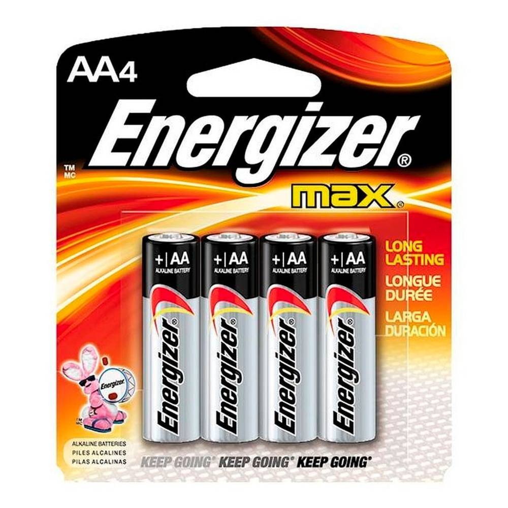 Energizer pilha alcalina max aa (4 un)