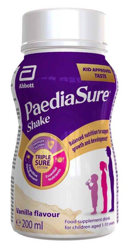 PaediaSure Shake Vanilla, Ready-To-Drink Nutritious Shake For Kids (200ml)