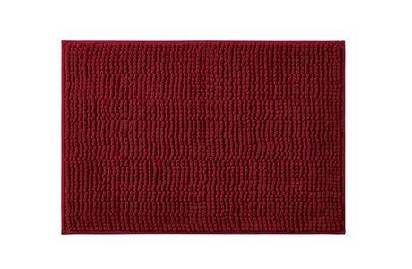 Tapis de bain en chenille, rouge - mainstays noodle bath rug 16x24 (red)