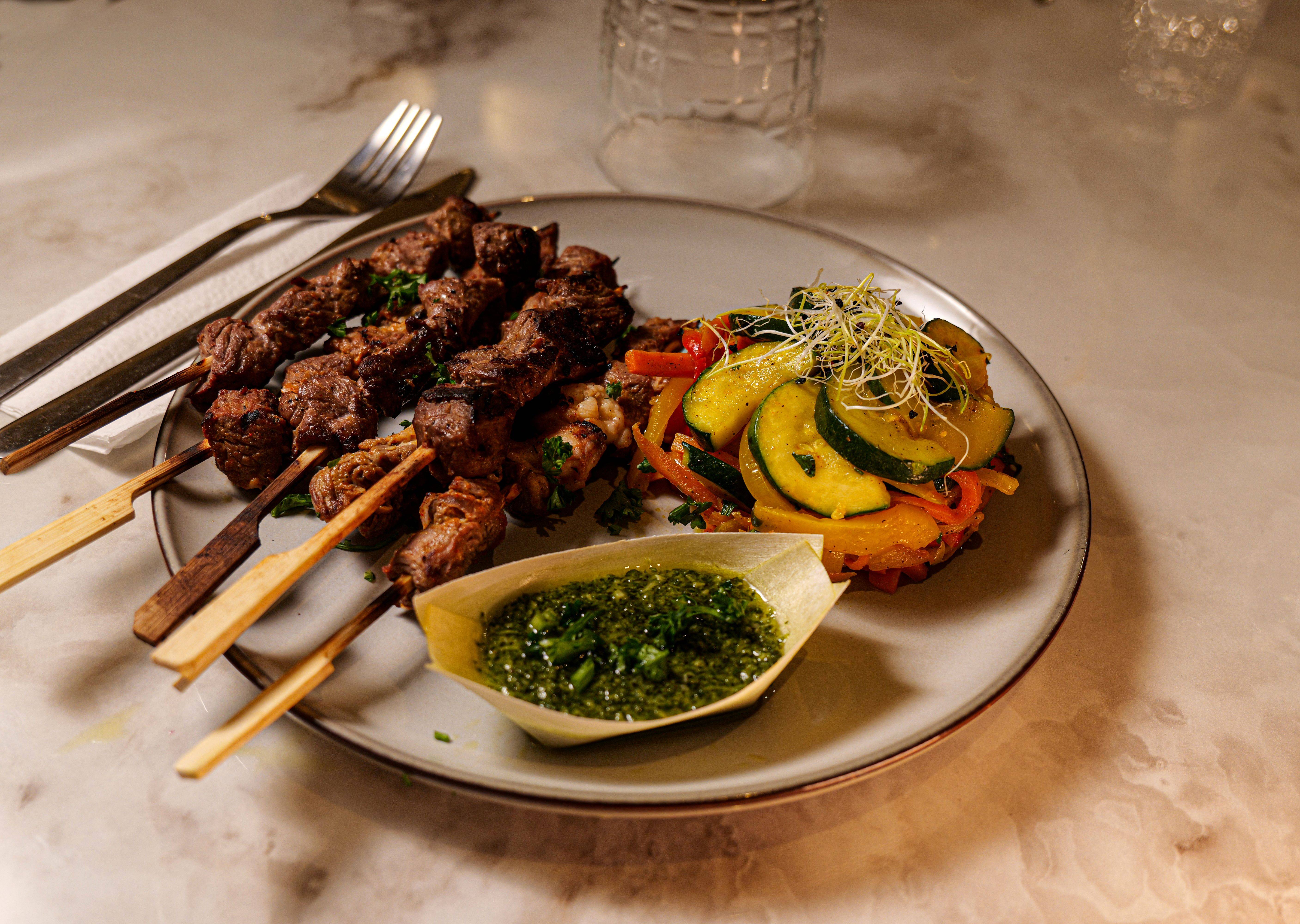 Brochette de Bœuf, Marinade Ail et Moutarde (250g)
