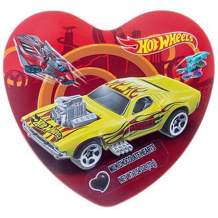 Hot Wheels Valentine's Heart Tin - 2.54 oz