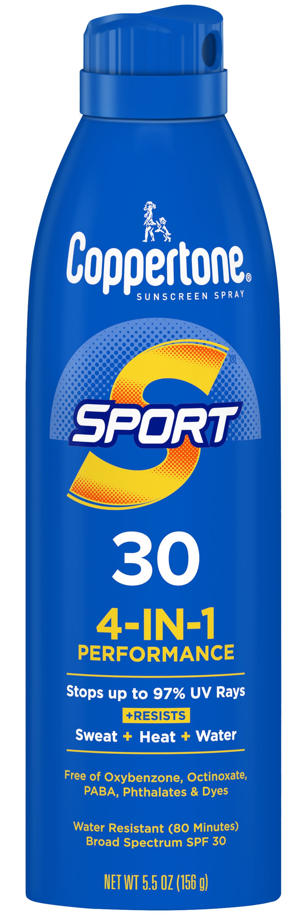 Coppertone Sport 4-in-1 Performance Sunscreen Spf 30 (5.5 oz)