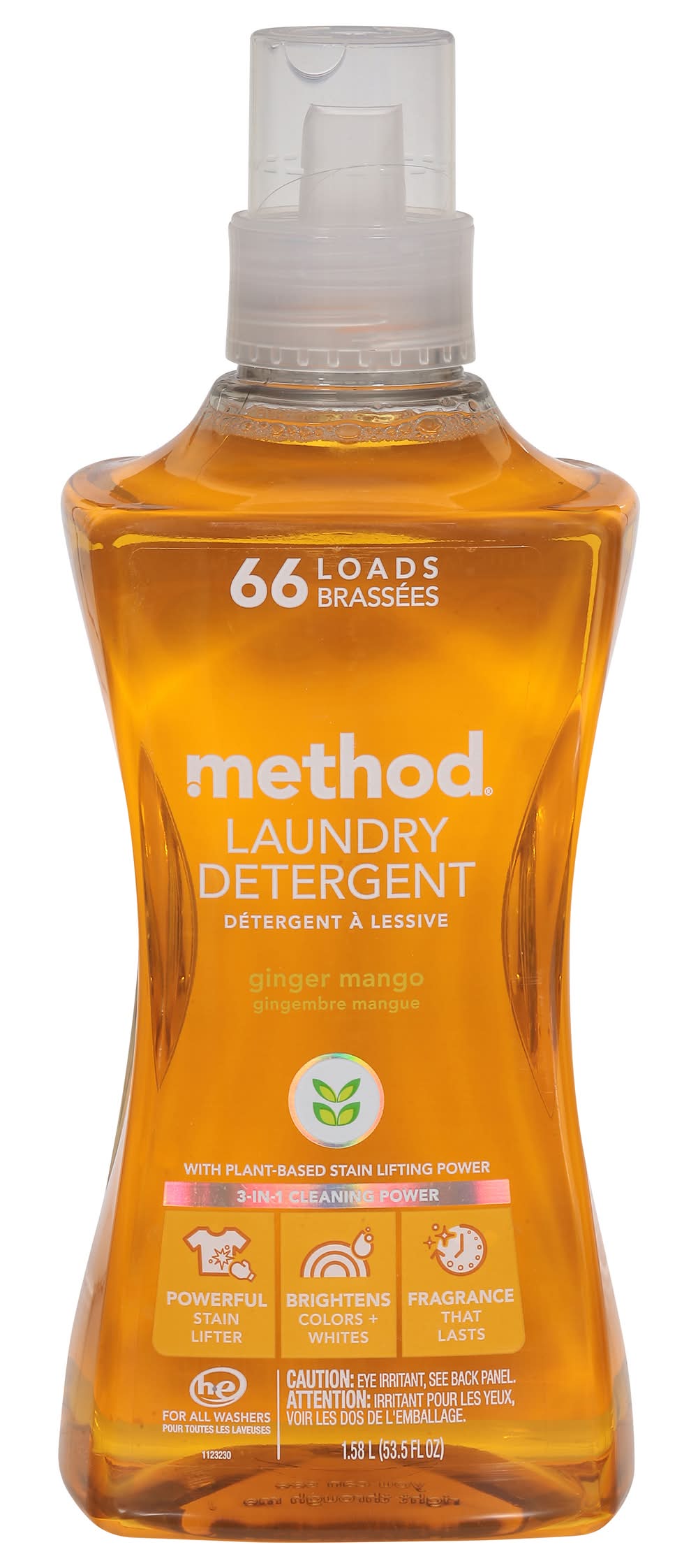 Method Ginger Mango 4x Concentrated Laundry Detergent (53.5 fl oz)