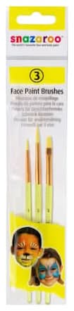 Snazaroo Face Paint Brushes, 3 Pieces