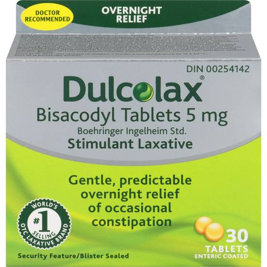 Dulcolax Bisacodyl Tablets 5 mg (30 units)