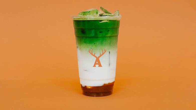 Iced Pumpkin Spice Matcha Latte