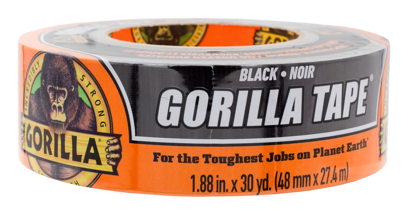 Gorilla 1.88 In. W X 30 Yd L Black Duct Tape