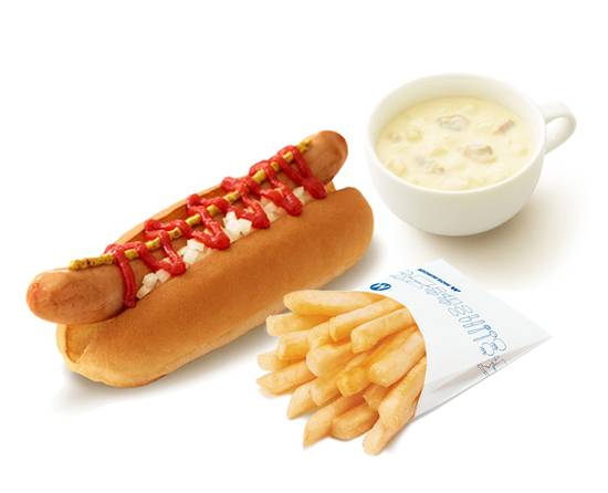 ホットドッグ＋70円ドリンクセット