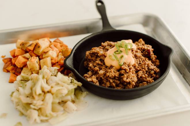 Grass-Fed Cheeseburger Skillet