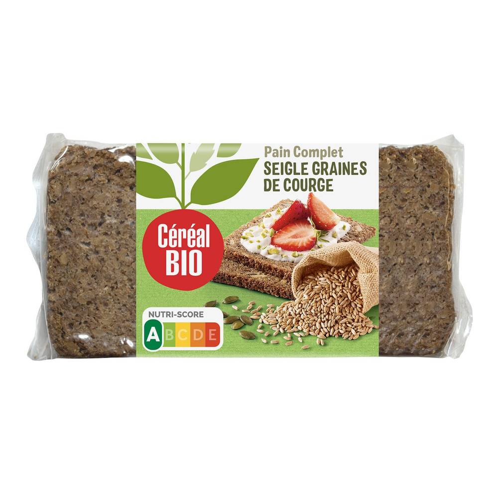 Céréal Bio - Cereal pain complet de seigle courge bio (7 pièces)