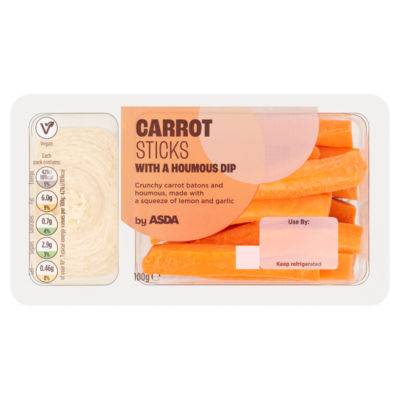 ASDA Carrot Sticks With a Houmous Dip (100g)