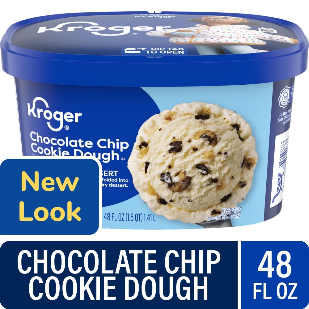 Kroger® Jammed Chocolate Chip Cookie Dough Frozen Dairy Dessert Tub