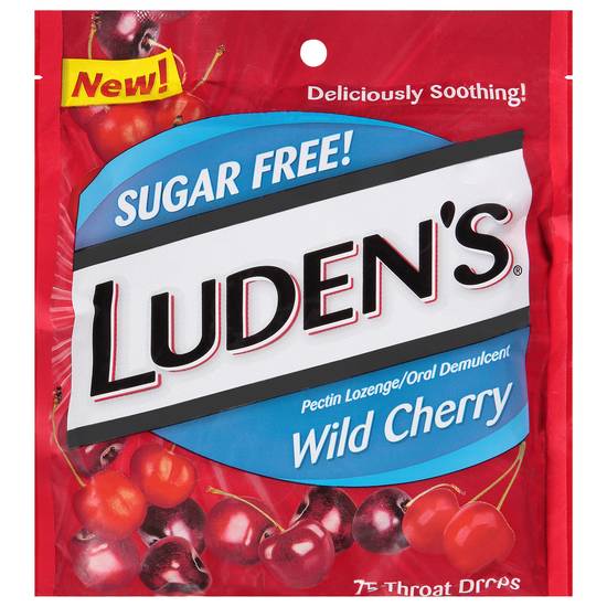 Luden's Sugar Free Wild Cherry Throat Drops (75 ct)