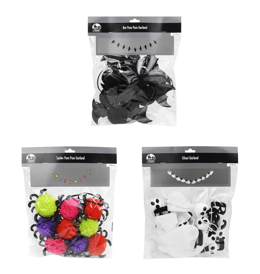 Seasonal Collection Halloween Theme Garland, Assorted