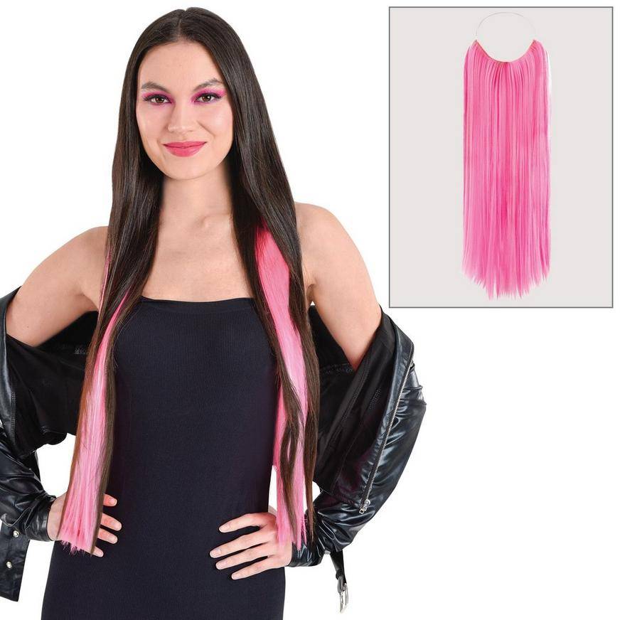 Party City Hair Extension (neon pink)