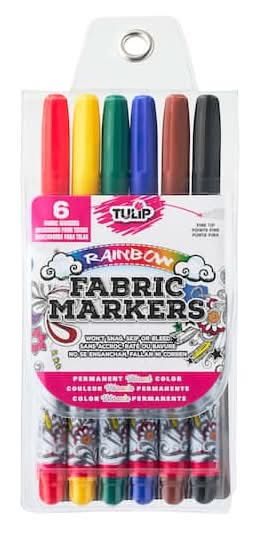 Tulip Fabric Markers, Primary (6 ct)