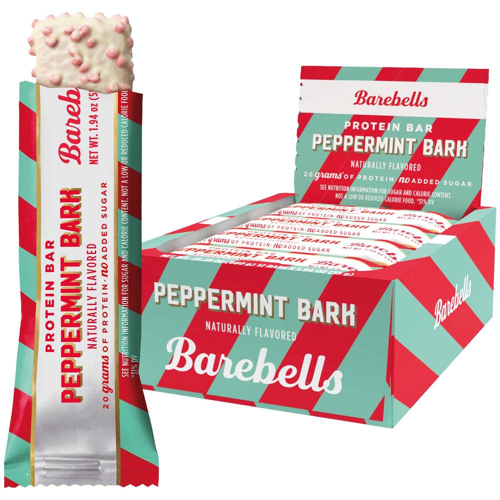 Barebells Protein Bar, Peppermint Bark (1.94 oz, 12 ct)