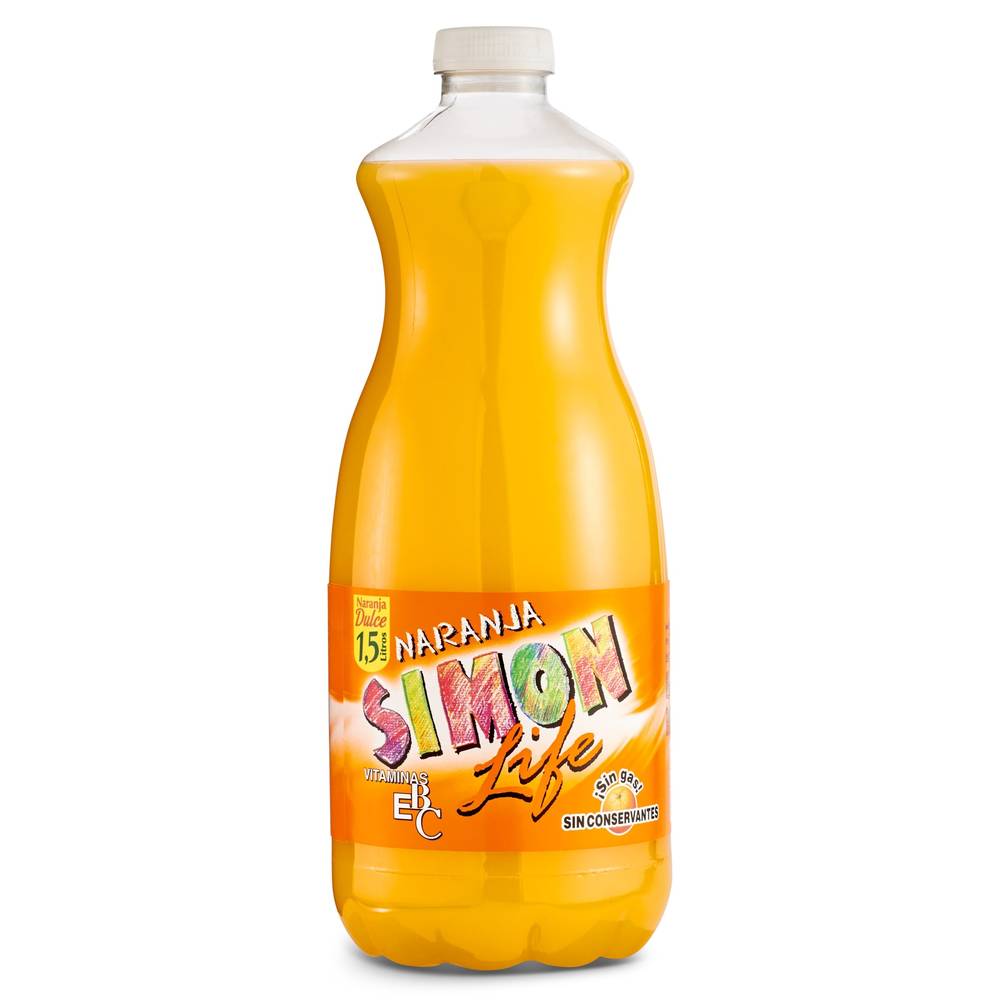 Zumo De Naranja Simon Life Botella 1.5 L