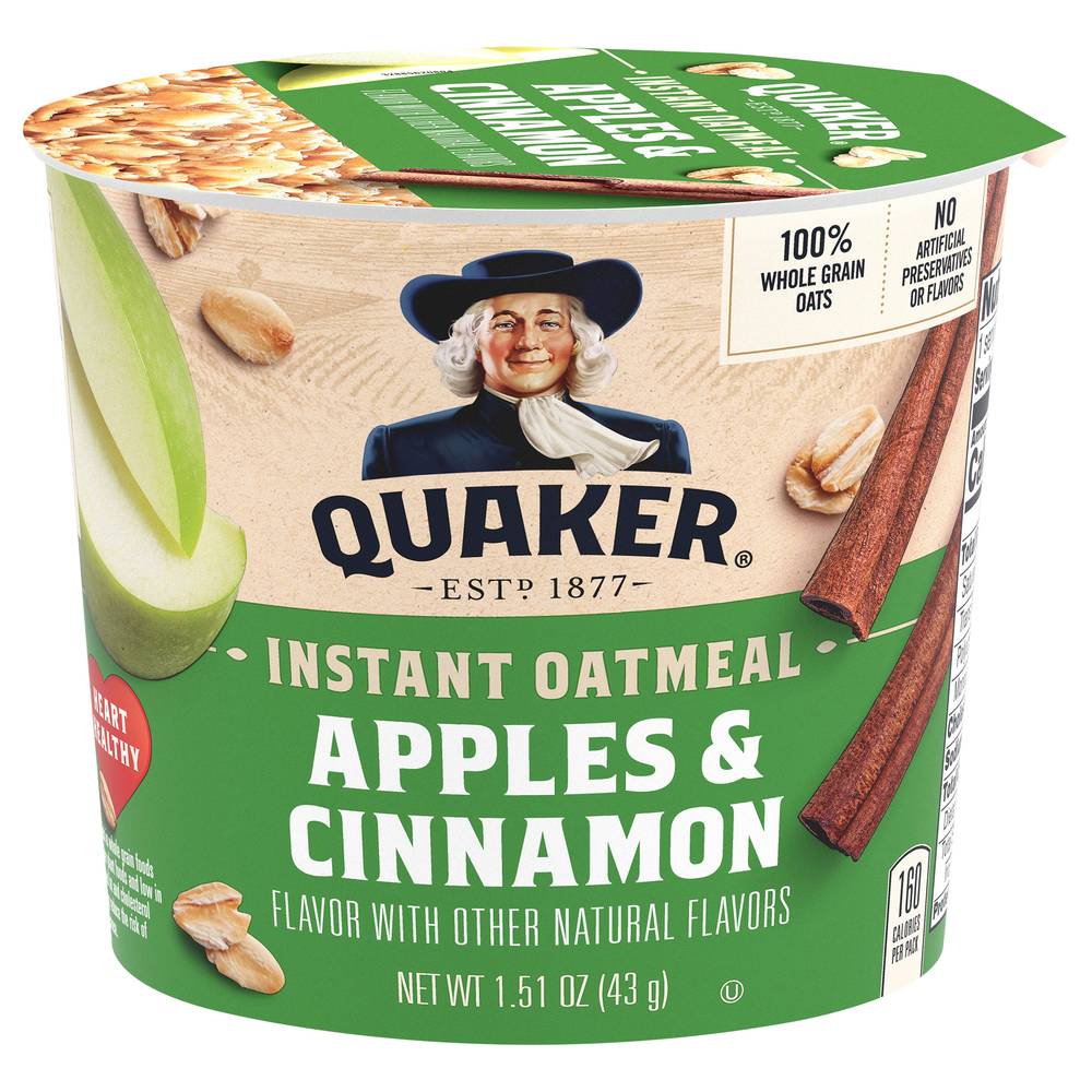 Quaker Instant Oatmeal (apples-cinnamon)